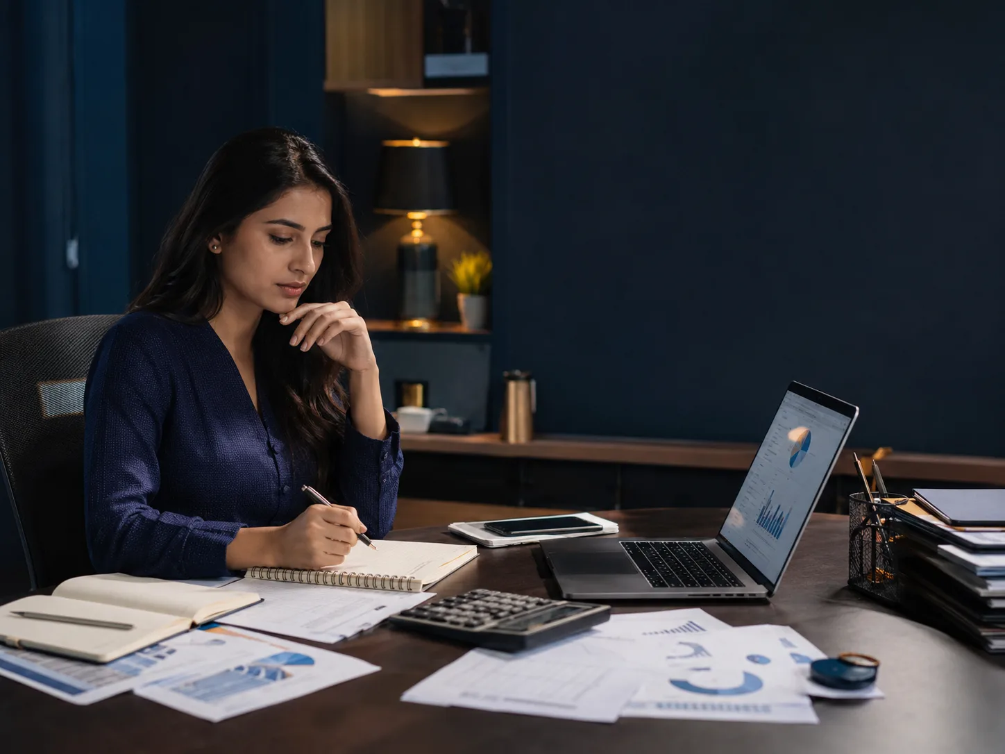 Financial planning documents and tax preparation