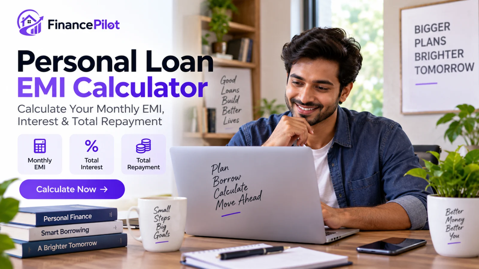 Personal Loan EMI Calculator: Calculate Your Monthly EMI, Interest & Total Repayment